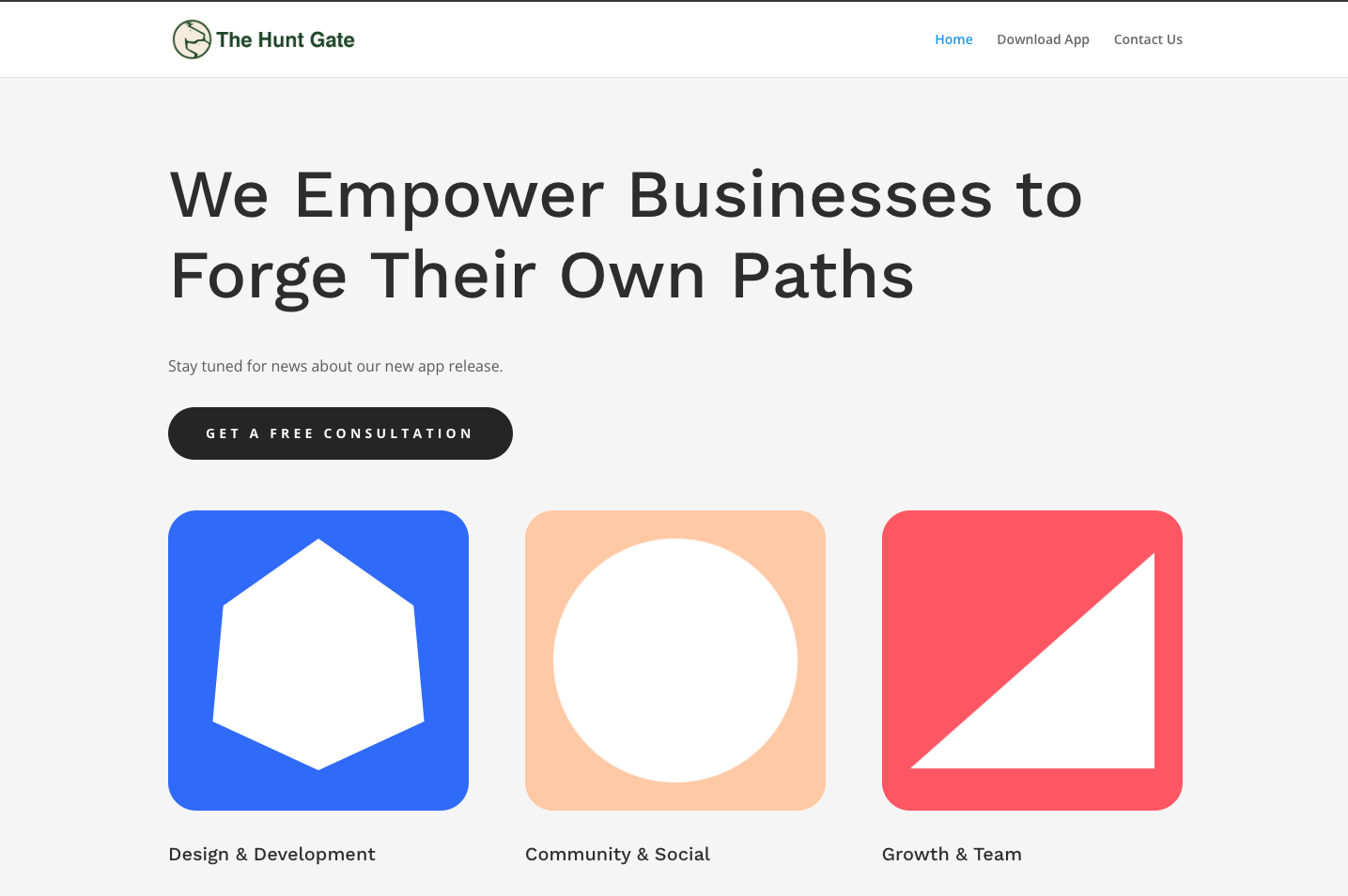 Apps development for Huntgate